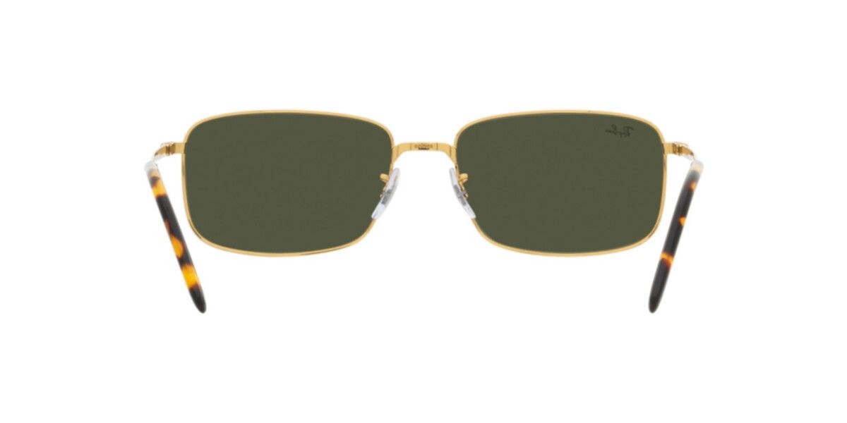 Ray-Ban Sunglasses | Legend Gold Sunglasses ( 0RB3717 | Rectangle | Gold Frame  | Green Lens )