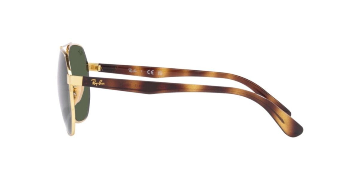 Ray-Ban Sunglasses | Arista Sunglasses ( 0RB3714I | Irregular | Gold Frame  | Green Lens )