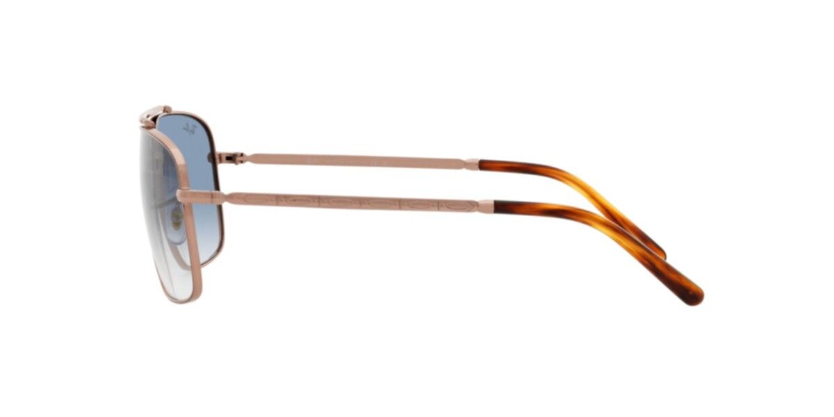 Ray-Ban Sunglasses | Rose Gold Sunglasses ( 0RB3796 | Pillow | Gold Frame  | Blue Lens )