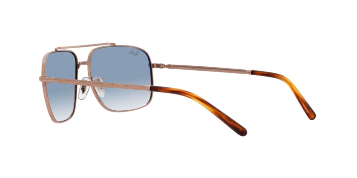 Ray-Ban Sunglasses | Rose Gold Sunglasses ( 0RB3796 | Pillow | Gold Frame  | Blue Lens )