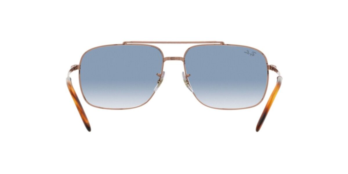 Ray-Ban Sunglasses | Rose Gold Sunglasses ( 0RB3796 | Pillow | Gold Frame  | Blue Lens )