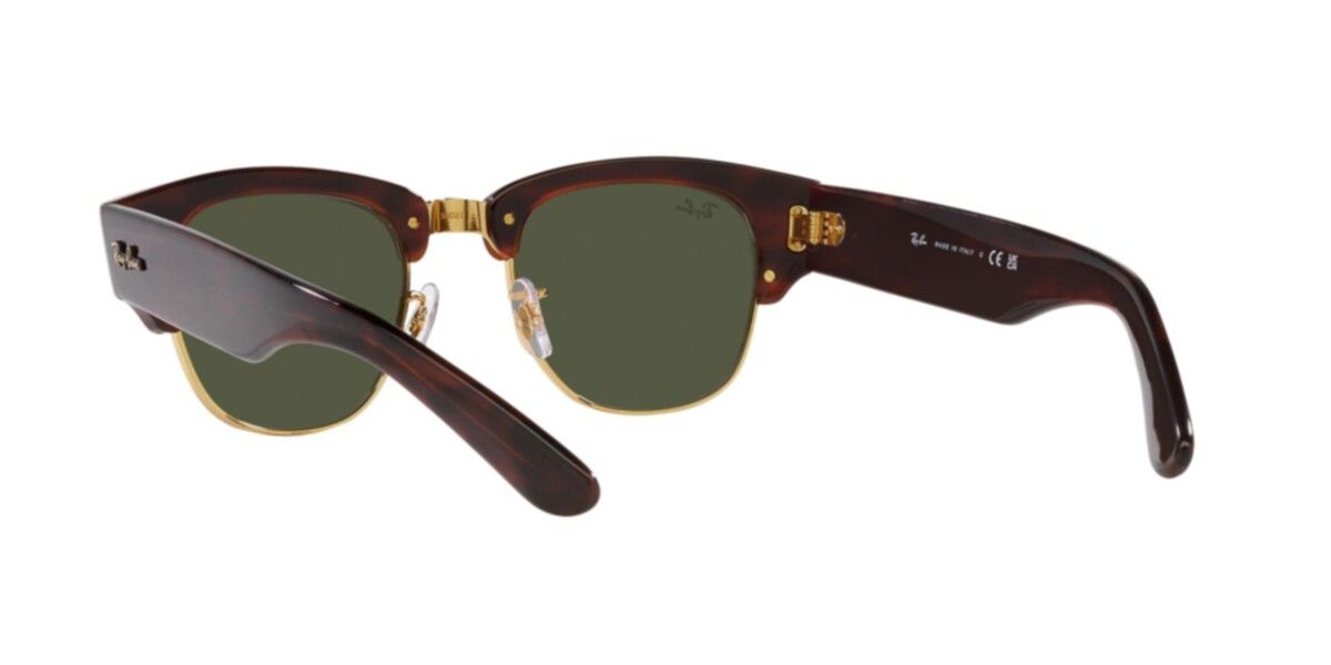 Ray-Ban Sunglasses | Mock Tortoise On Arista Sunglasses ( 0RB0316S | Square | Havana Frame  | Green Lens )