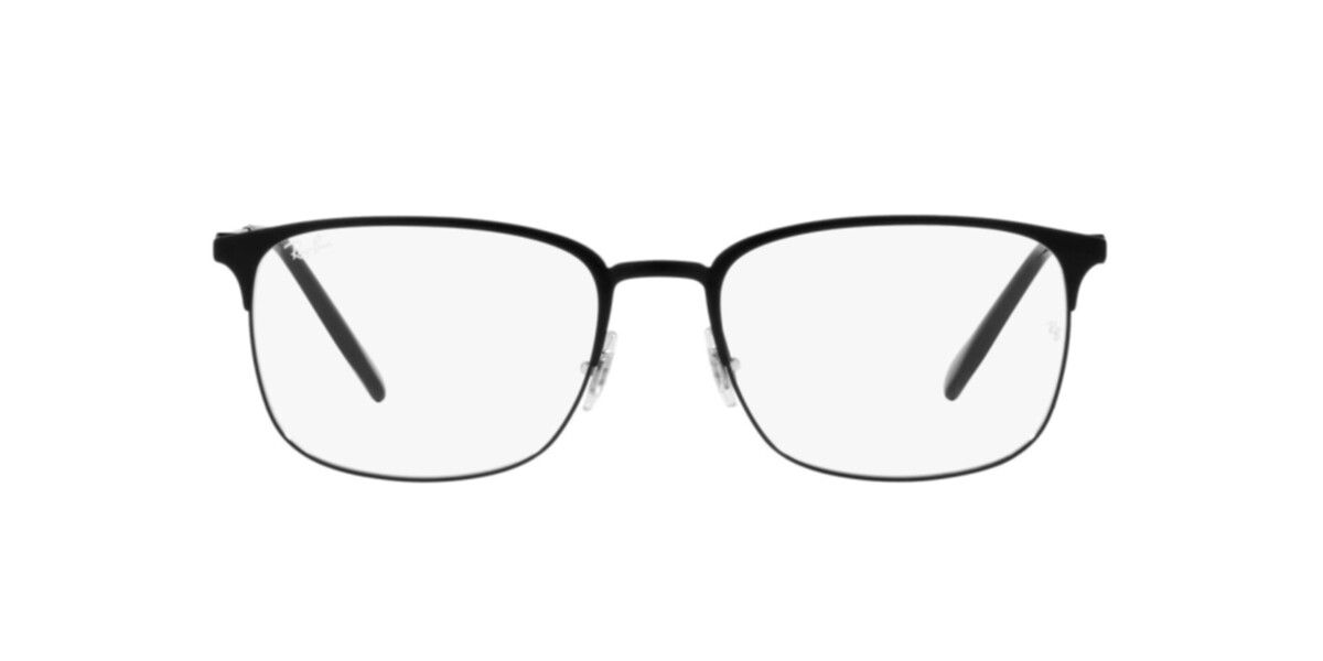 Ray-Ban Frames | Matte Black On Black Frame ( 0RX6494 | Pillow | Black Frame  | Clear Lens )