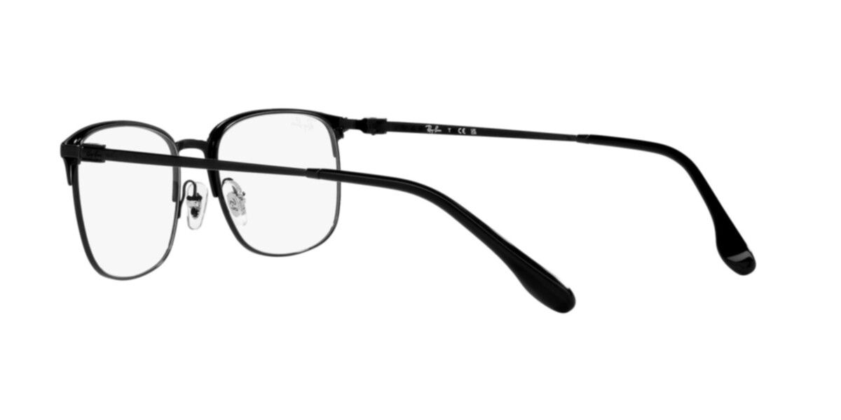Ray-Ban Frames | Matte Black On Black Frame ( 0RX6494 | Pillow | Black Frame  | Clear Lens )