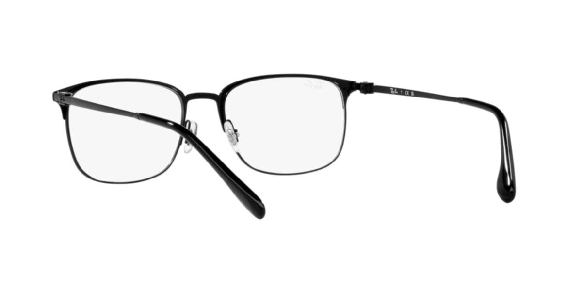 Ray-Ban Frames | Matte Black On Black Frame ( 0RX6494 | Pillow | Black Frame  | Clear Lens )