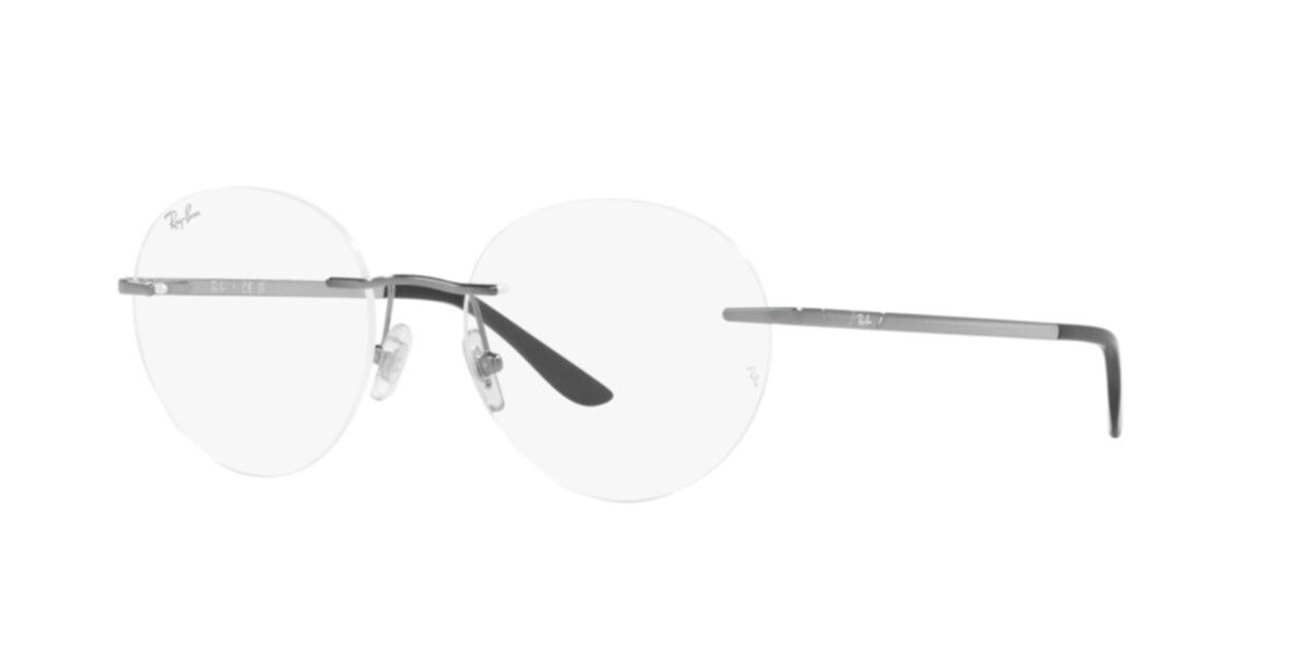 Ray-Ban Frames | Gunmetal Frame ( 0RX6505I | Round | Gunmetal Frame  | Clear Lens )