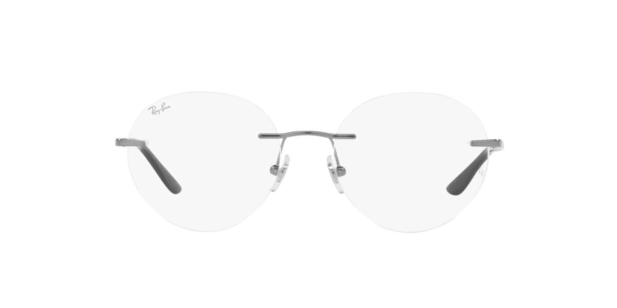 Ray-Ban Frames | Gunmetal Frame ( 0RX6505I | Round | Gunmetal Frame  | Clear Lens )