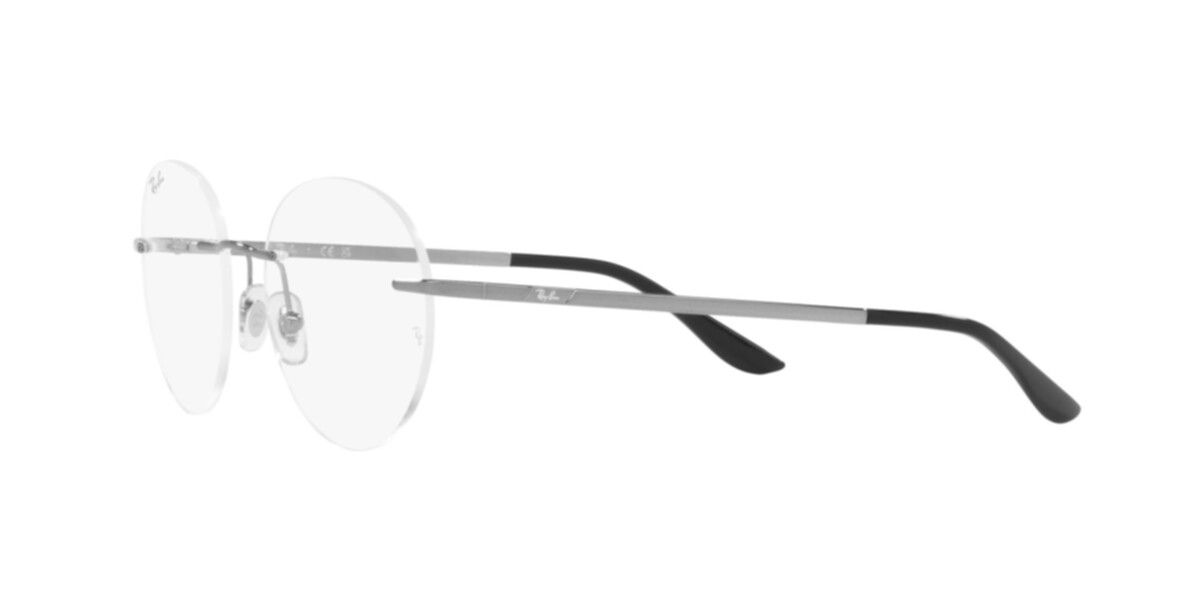 Ray-Ban Frames | Gunmetal Frame ( 0RX6505I | Round | Gunmetal Frame  | Clear Lens )
