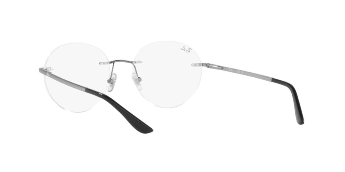 Ray-Ban Frames | Gunmetal Frame ( 0RX6505I | Round | Gunmetal Frame  | Clear Lens )
