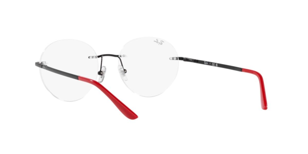 Ray-Ban Frames | Black Frame ( 0RX6505I | Round | Black Frame  | Clear Lens )