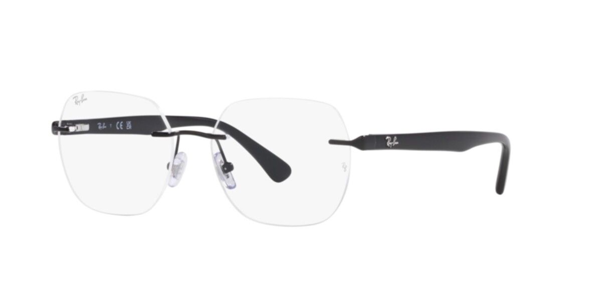 Ray-Ban Frames | Black Frame ( 0RX6504I | Irregular | Black Frame  | Clear Lens )