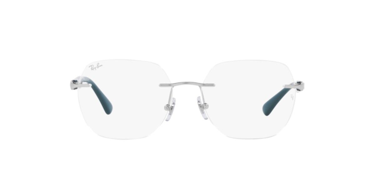 Ray-Ban Frames | Matte Silver Frame ( 0RX6504I | Irregular | Silver Frame  | Clear Lens )