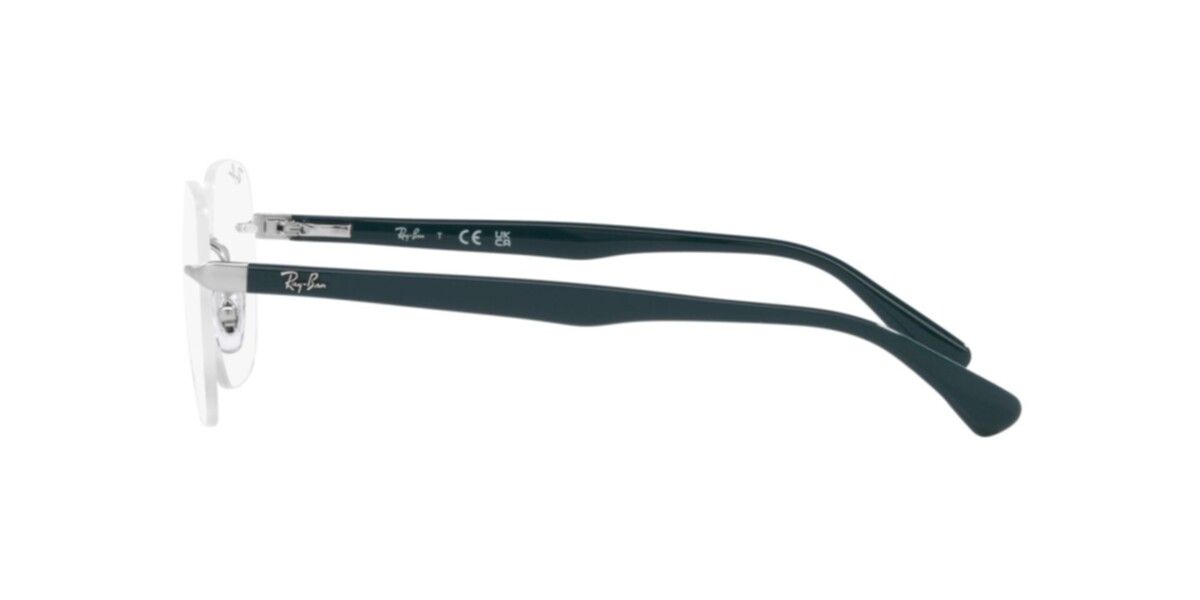 Ray-Ban Frames | Matte Silver Frame ( 0RX6504I | Irregular | Silver Frame  | Clear Lens )