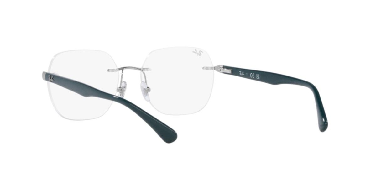 Ray-Ban Frames | Matte Silver Frame ( 0RX6504I | Irregular | Silver Frame  | Clear Lens )
