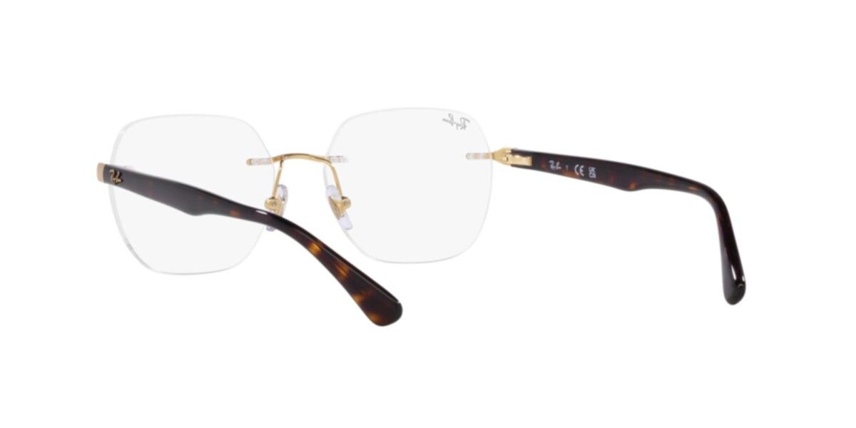 Ray-Ban Frames | Matte Arista Frame ( 0RX6504I | Irregular | Gold Frame  | Clear Lens )