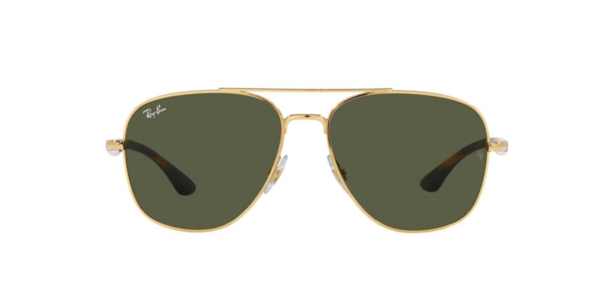 Ray-Ban Sunglasses | Arista Sunglasses ( 0RB3683 | Square | Havana Frame  | Green Lens )