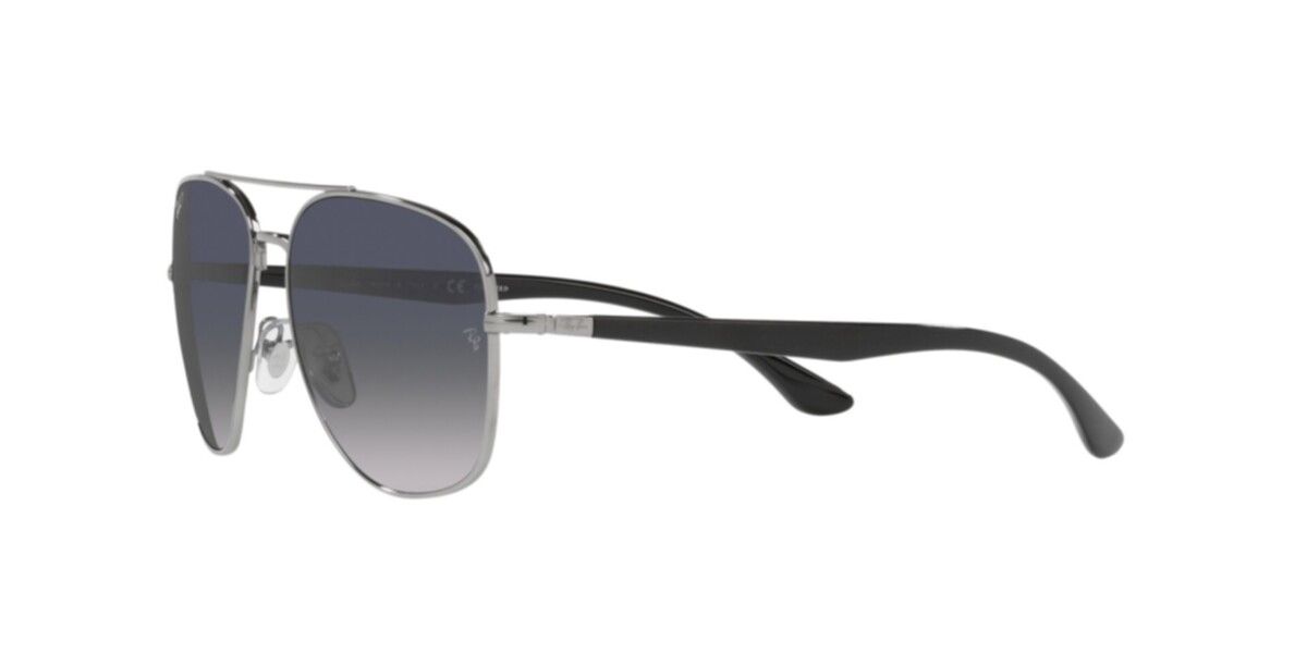 Ray-Ban Sunglasses | Gunmetal Sunglasses ( 0RB3683 | Square | Black Frame  | Blue Lens )
