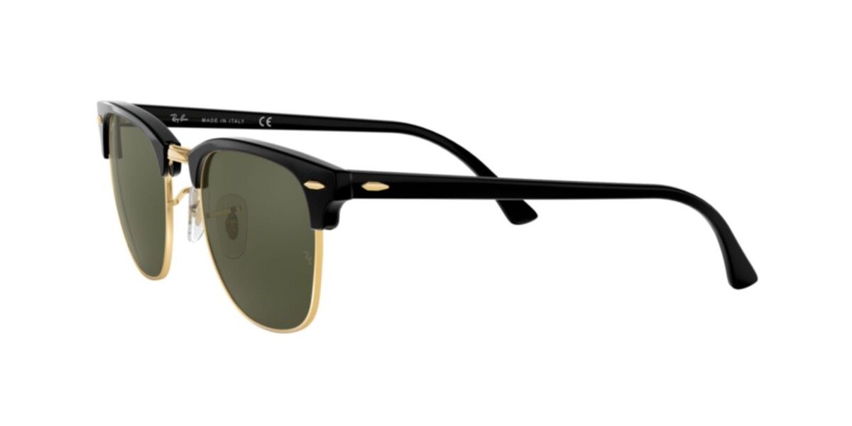 Ray-Ban Sunglasses | Black On Arista Sunglasses ( 0RB3016 | Square | Black Frame  | Green Lens )