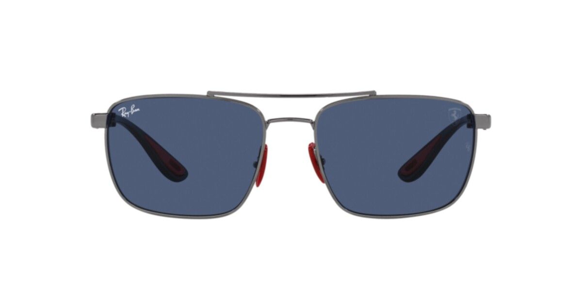 Ray-Ban Sunglasses | Gunmetal Sunglasses ( 0RB3715M | Square | Gunmetal Frame  | Blue Lens )