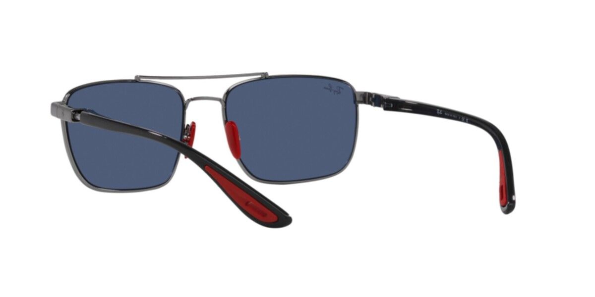 Ray-Ban Sunglasses | Gunmetal Sunglasses ( 0RB3715M | Square | Gunmetal Frame  | Blue Lens )