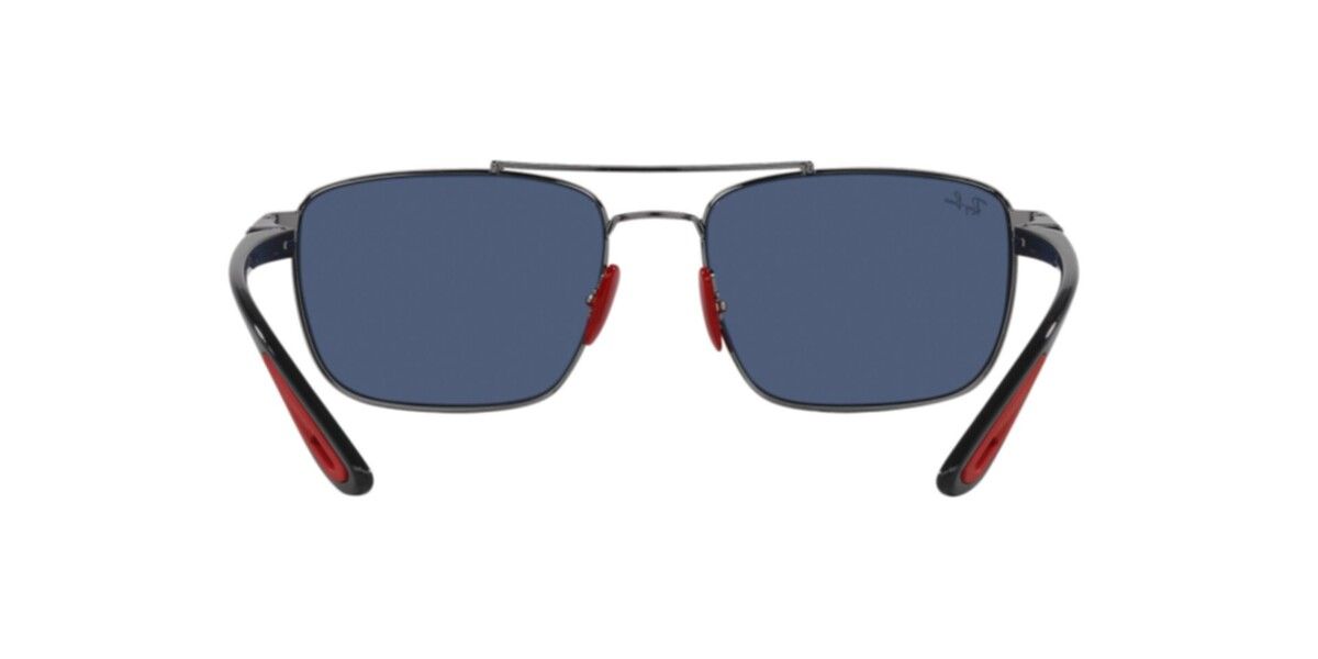 Ray-Ban Sunglasses | Gunmetal Sunglasses ( 0RB3715M | Square | Gunmetal Frame  | Blue Lens )