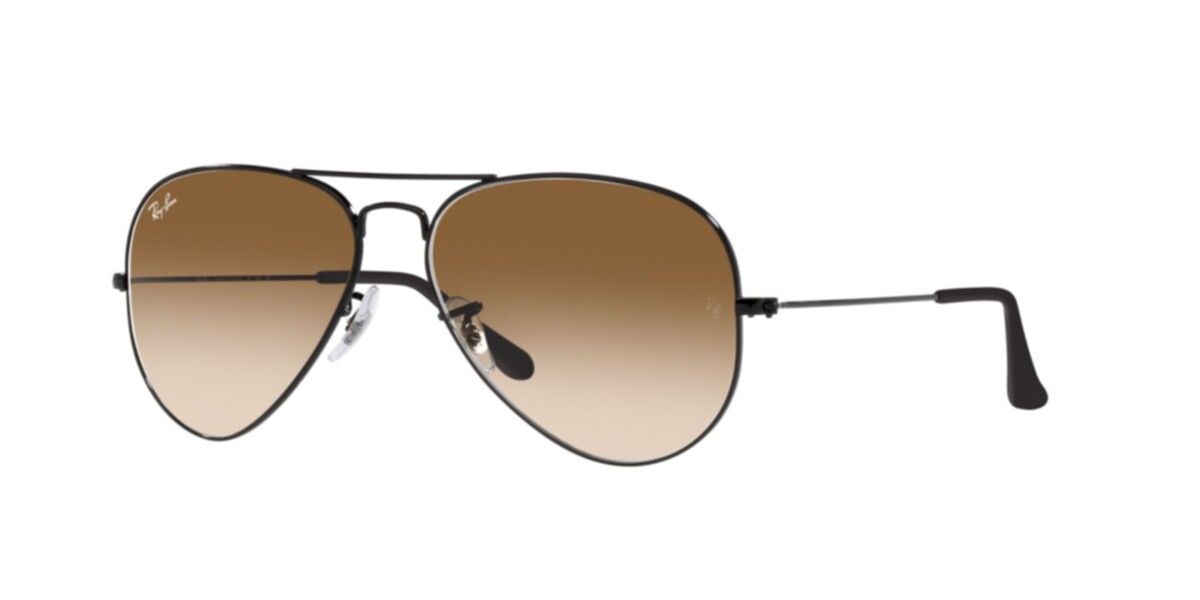Ray-Ban Sunglasses | Black Sunglasses ( 0RB3025 | Pilot | Black Frame  | Brown Lens )