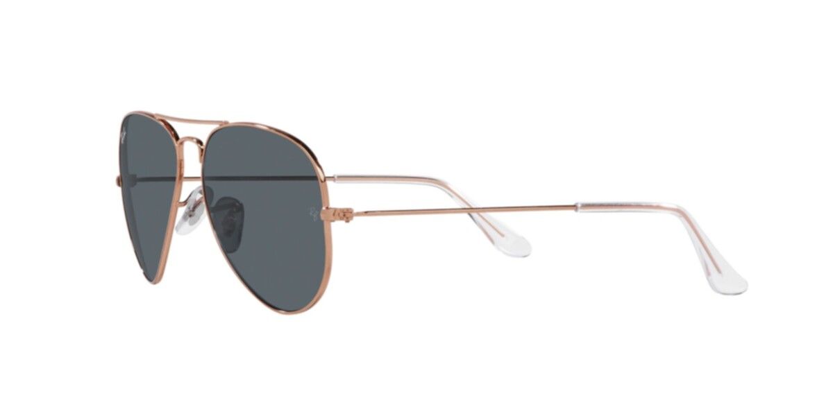 Ray-Ban Sunglasses | Rose Gold Sunglasses ( 0RB3025 | Pilot | Gold Frame  | Blue Lens )