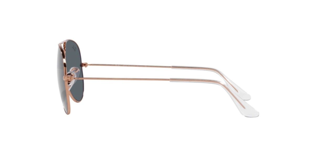 Ray-Ban Sunglasses | Rose Gold Sunglasses ( 0RB3025 | Pilot | Gold Frame  | Blue Lens )
