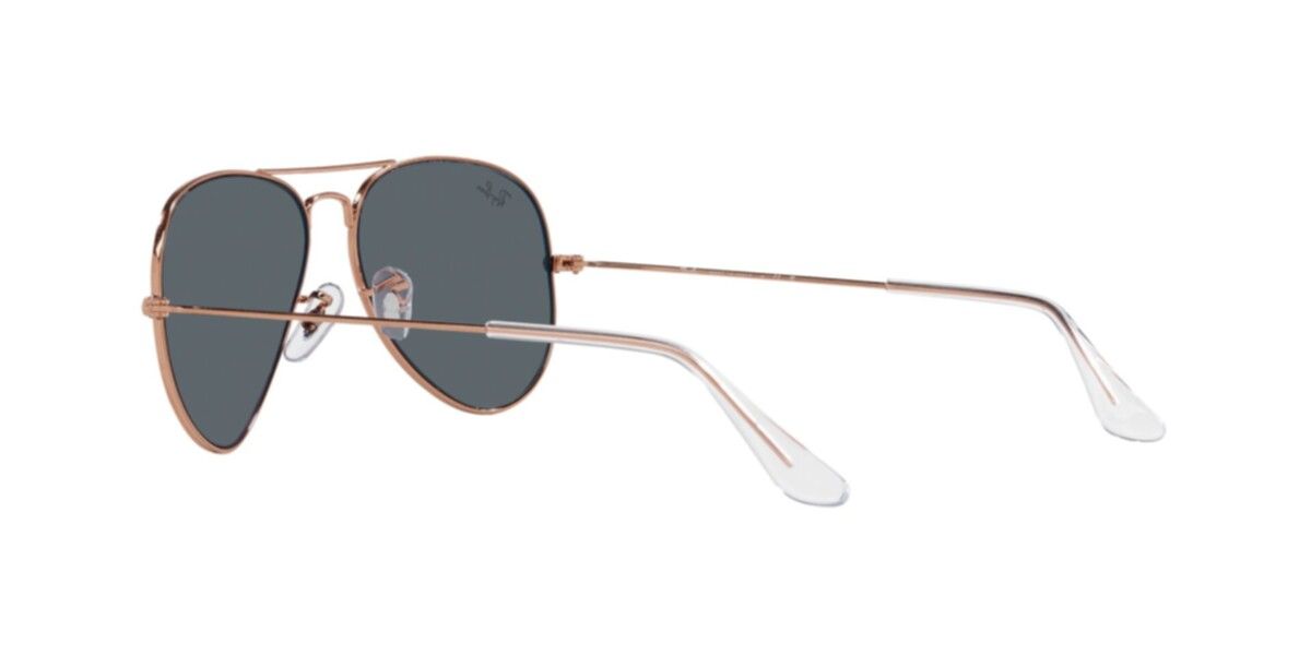 Ray-Ban Sunglasses | Rose Gold Sunglasses ( 0RB3025 | Pilot | Gold Frame  | Blue Lens )