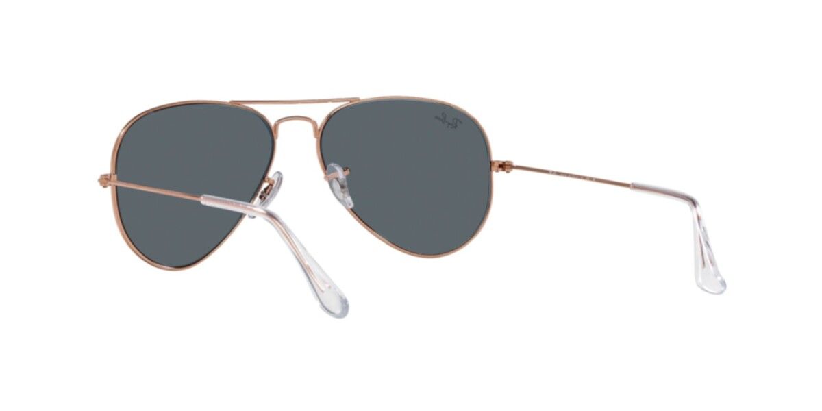 Ray-Ban Sunglasses | Rose Gold Sunglasses ( 0RB3025 | Pilot | Gold Frame  | Blue Lens )