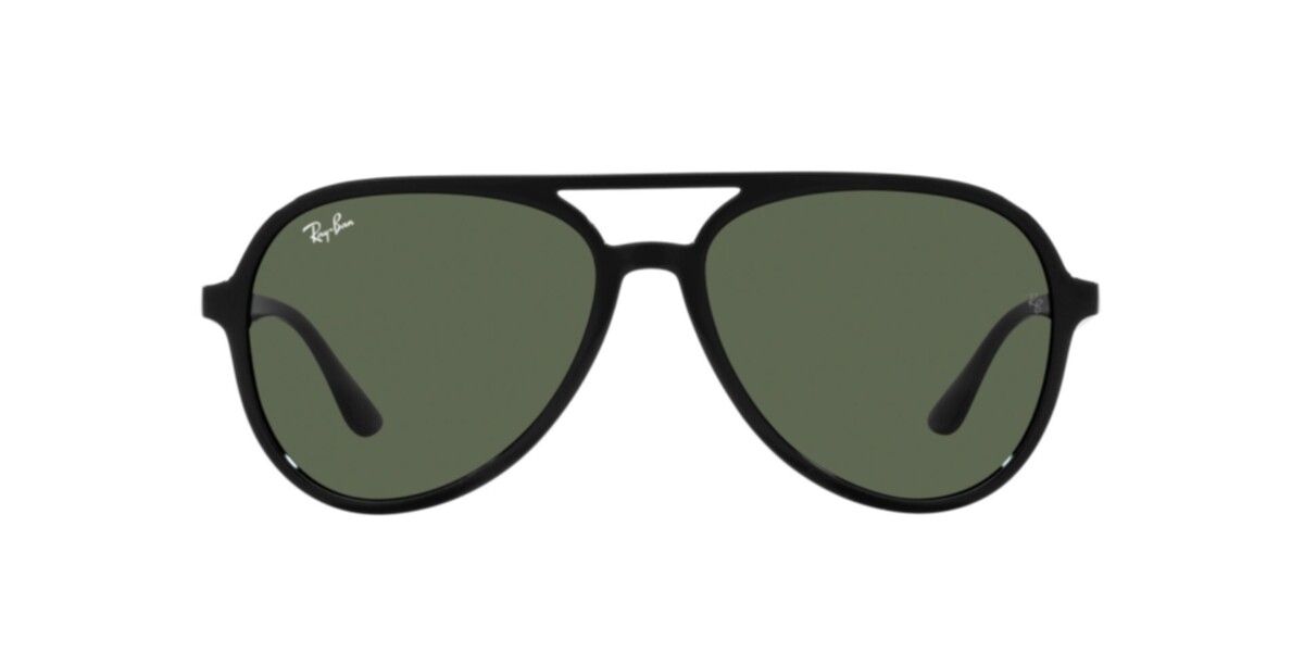 Ray-Ban Sunglasses | Black Sunglasses ( 0RB4376 | Pilot | Black Frame  | Green Lens )