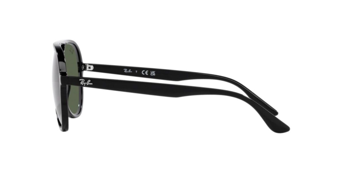 Ray-Ban Sunglasses | Black Sunglasses ( 0RB4376 | Pilot | Black Frame  | Green Lens )