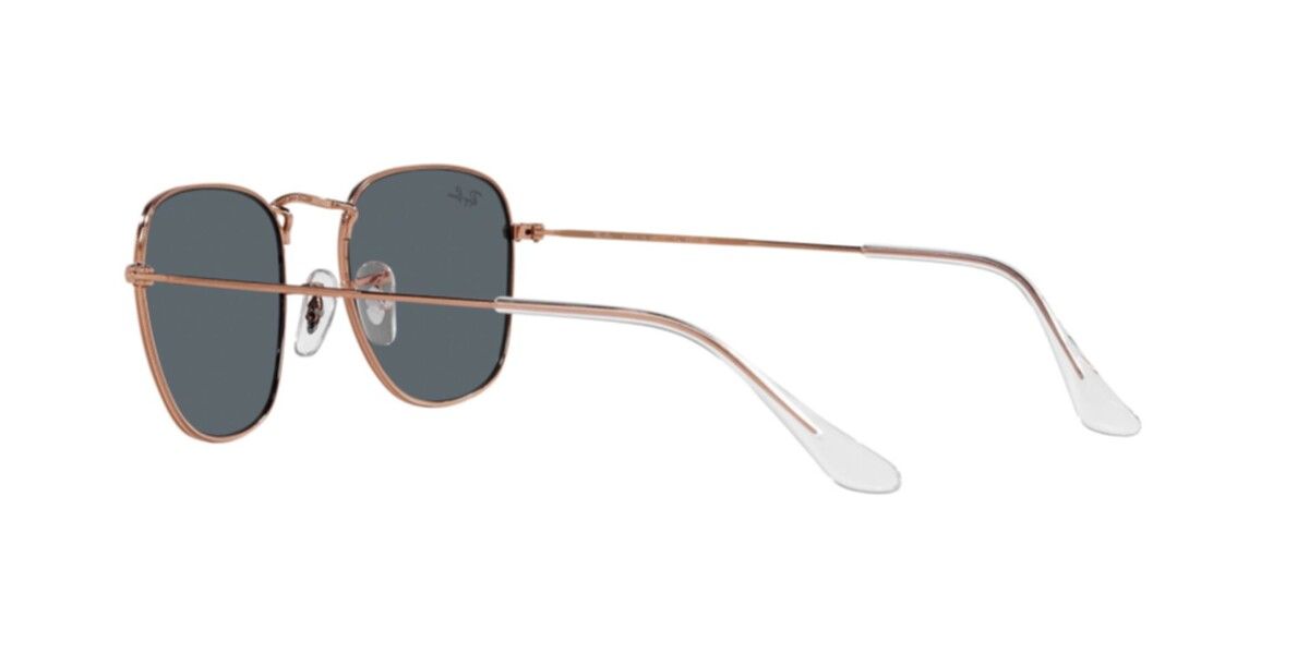Ray-Ban Sunglasses | Rose Gold Sunglasses ( 0RB3857 | Square | Gold Frame  | Blue Lens )