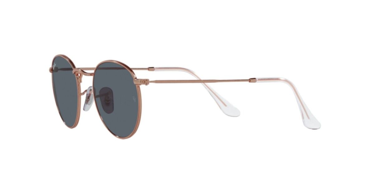 Ray-Ban Sunglasses | Rose Gold Sunglasses ( 0RB3447 | Round | Gold Frame  | Blue Lens )
