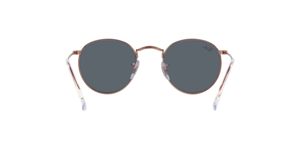 Ray-Ban Sunglasses | Rose Gold Sunglasses ( 0RB3447 | Round | Gold Frame  | Blue Lens )