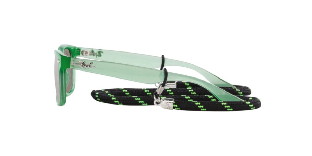Ray-Ban Junior Sunglasses | Opal Green Sunglasses ( 0RJ9052S | Square | Green Frame  | Gold Lens )