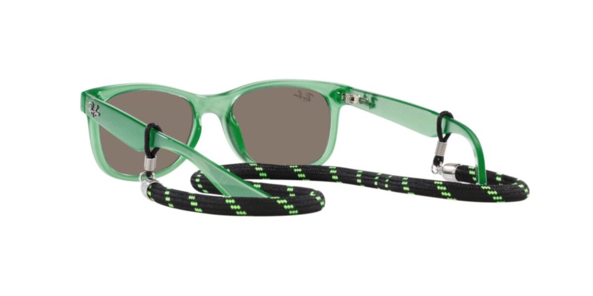 Ray-Ban Junior Sunglasses | Opal Green Sunglasses ( 0RJ9052S | Square | Green Frame  | Gold Lens )