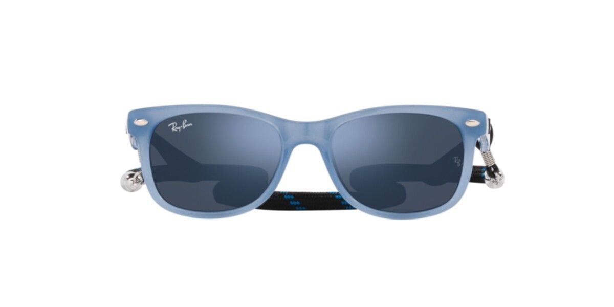 Ray-Ban Junior Sunglasses | Opal Blue Sunglasses ( 0RJ9052S | Square | Blue Frame  | Blue Lens )