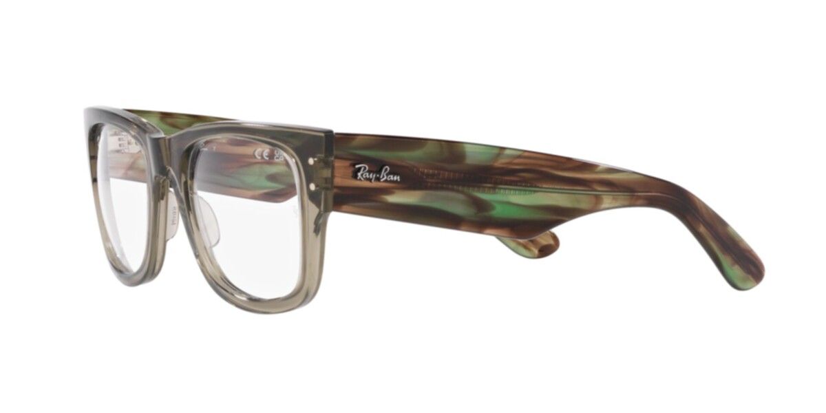 Ray-Ban Frames | Transparent Green Frame ( 0RX0840V | Square | Green Frame  | Clear Lens )