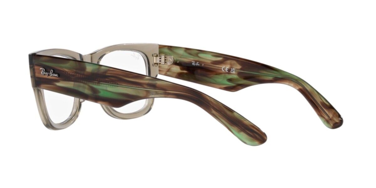 Ray-Ban Frames | Transparent Green Frame ( 0RX0840V | Square | Green Frame  | Clear Lens )