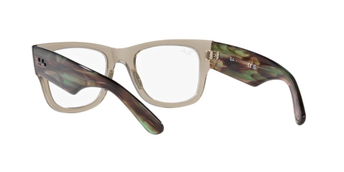 Ray-Ban Frames | Transparent Green Frame ( 0RX0840V | Square | Green Frame  | Clear Lens )