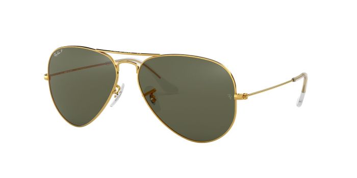 Ray-Ban Aviator RB3025 W3235 Green Classic G-15 Lens with Black outlet Frame 55mm Sungl