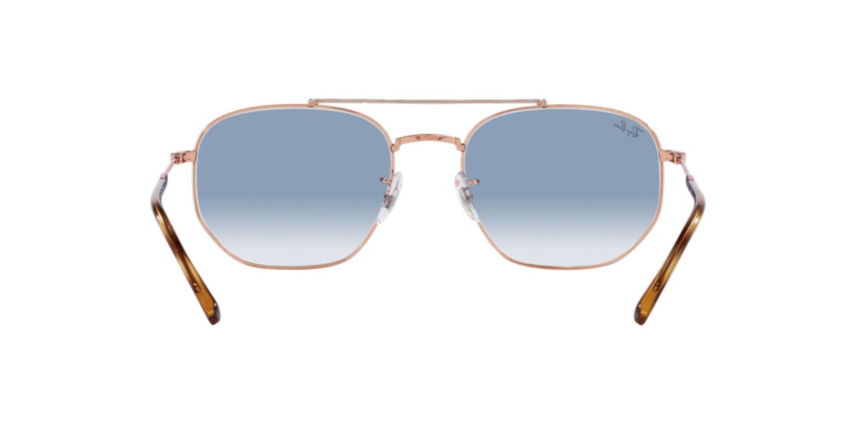 Ray-Ban Sunglasses | Rose Gold Sunglasses ( 0RB3707 | Irregular | Gold Frame  | Blue Lens )