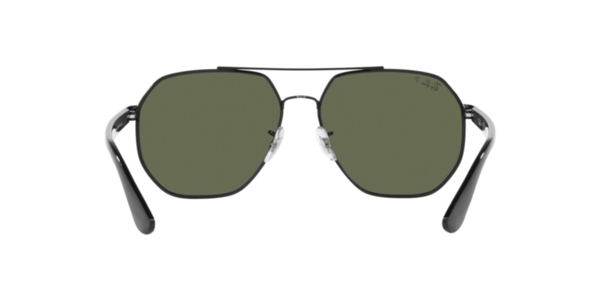 Ray-Ban Sunglasses | Black Sunglasses ( 0RB3714I | Irregular | Black Frame  | Green Lens )