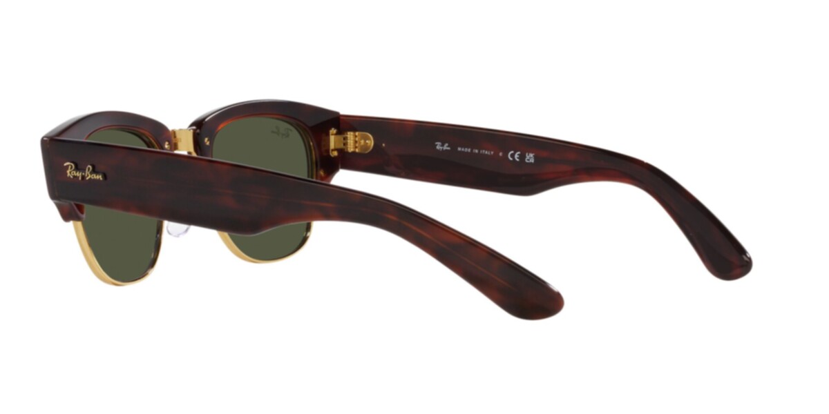 Ray-Ban Sunglasses | Mock Tortoise On Arista Sunglasses ( 0RB0316S | Square | Havana Frame  | Green Lens )