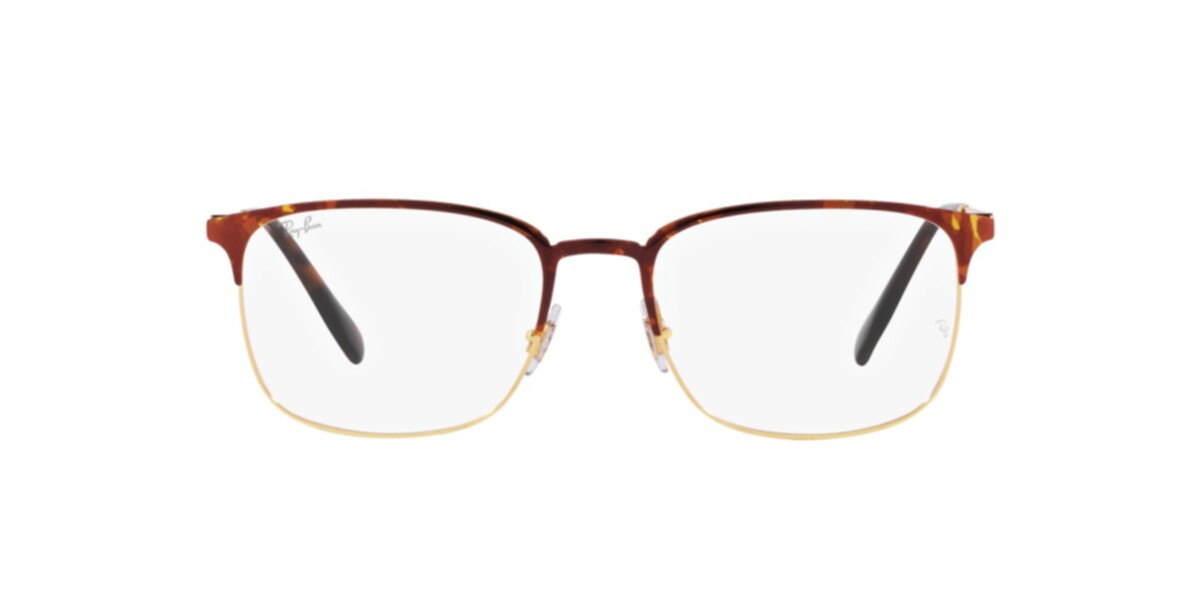 Ray-Ban Frames | Havana On Arista Frame ( 0RX6494 | Pillow | Havana Frame  | Clear Lens )