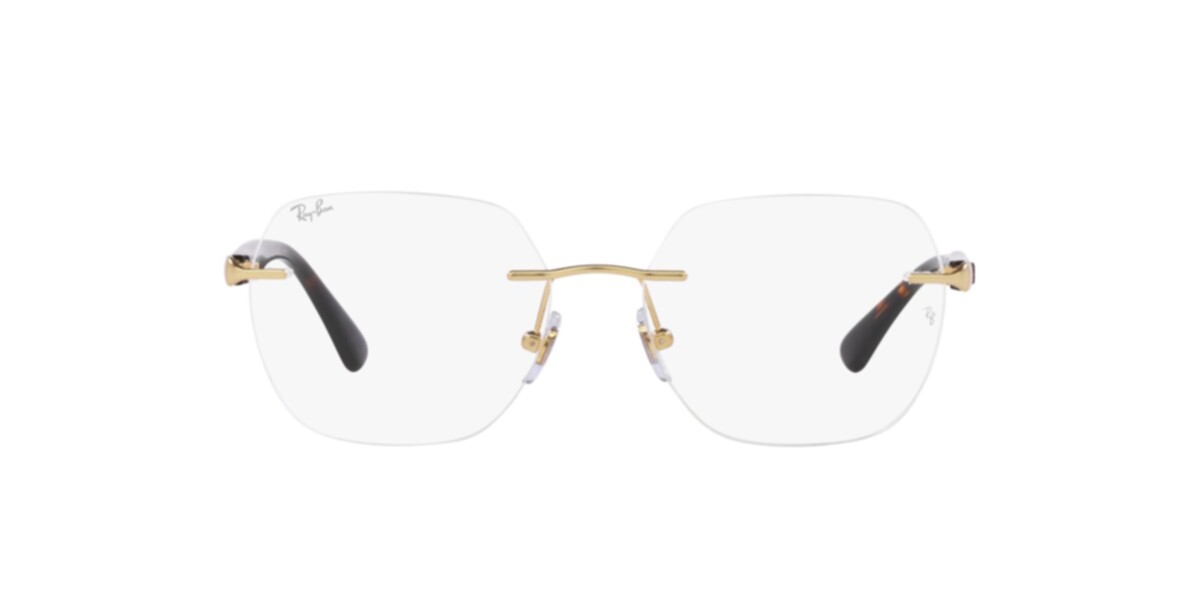 Ray-Ban Frames | Matte Arista Frame ( 0RX6504I | Irregular | Gold Frame  | Clear Lens )