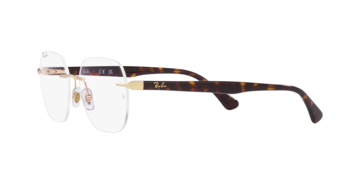 Ray-Ban Frames | Matte Arista Frame ( 0RX6504I | Irregular | Gold Frame  | Clear Lens )