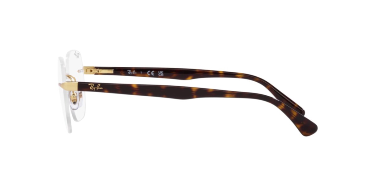 Ray-Ban Frames | Matte Arista Frame ( 0RX6504I | Irregular | Gold Frame  | Clear Lens )