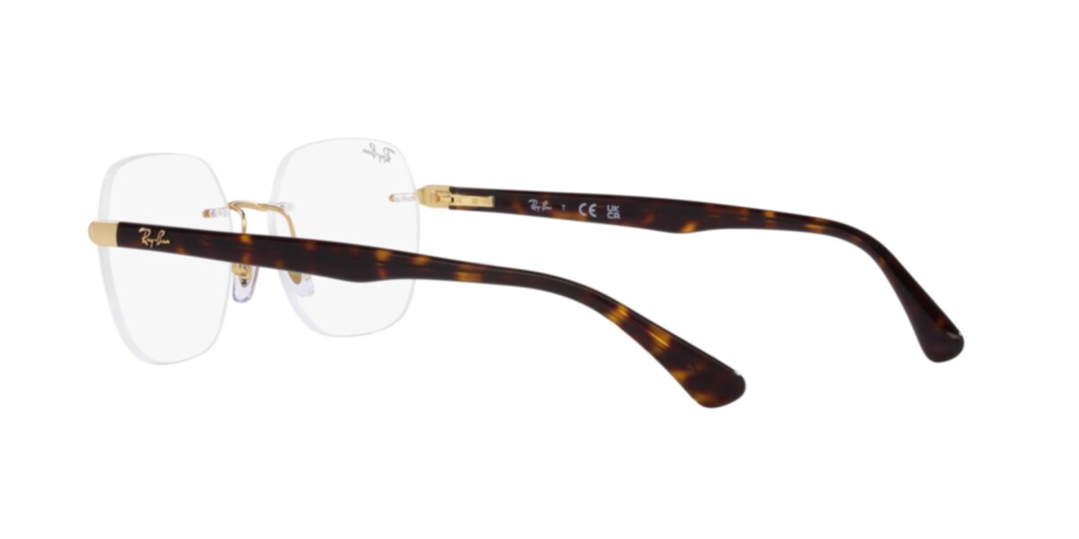 Ray-Ban Frames | Matte Arista Frame ( 0RX6504I | Irregular | Gold Frame  | Clear Lens )